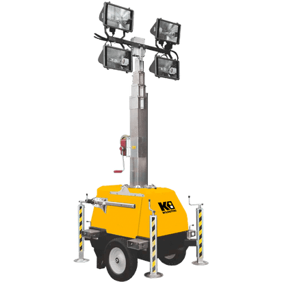 Torre faro ad alogenuri metallici – 4 x 400 W – 1600 m²