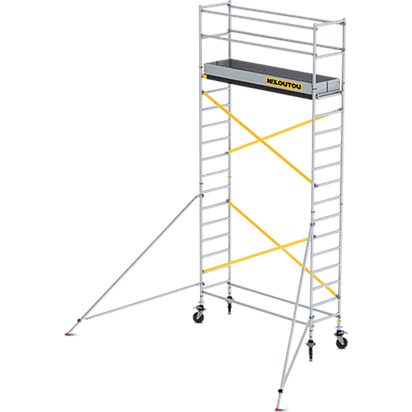 Rusztowanie aluminiowe jezdne długie – 5,20 m – 2,45 × 0,75 m