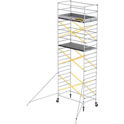 Rusztowanie aluminiowe jezdne długie – 12,20 m – 2,45 × 1,35 m
