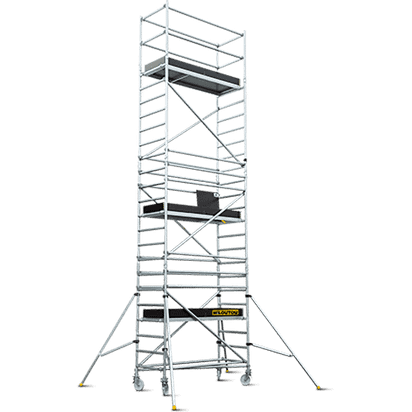 Rusztowanie aluminiowe jezdne – 6,11 m – 2,00 × 1,35 m