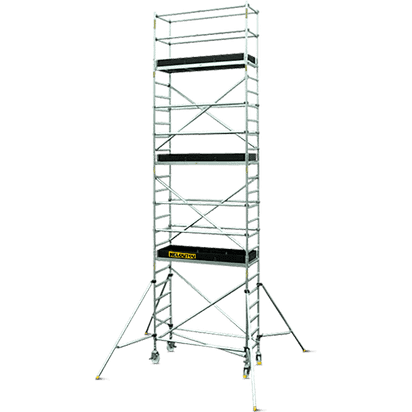 Rusztowanie aluminiowe jezdne – 8,07 m – 2,00 × 0,65 m