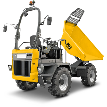 Dumper térmico descarga giratoria sobre ruedas – CU 6000 kg – Stage V