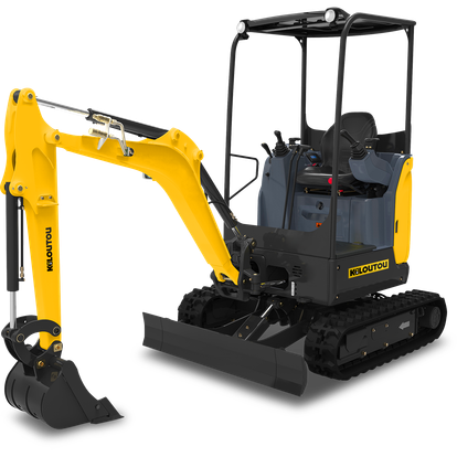 Mini-excavadora térmica con cabina sobre orugas – 1,63 t