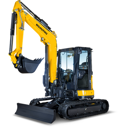 Mini-excavadora urbana térmica con cabina sobre orugas – 4,86 t