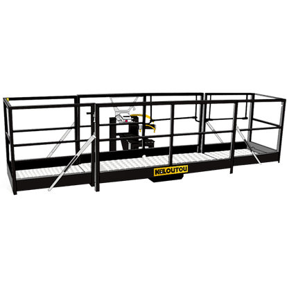 Piattaforma aerea trilaterale per sollevatori telescopici – 300 kg