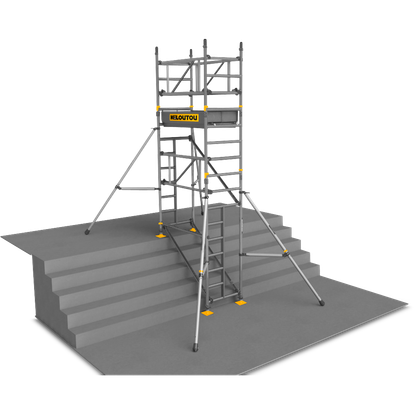 Trabattello per scale in alluminio – 6,20 m