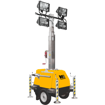 Torre faro ad alogenuri metallici – 4 x 400 W – 1600 m²