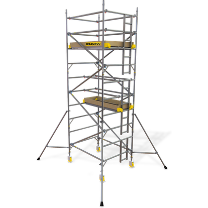 Trabattello avvolgibile in alluminio – 7,00 m – 2,40 x 1,30 m