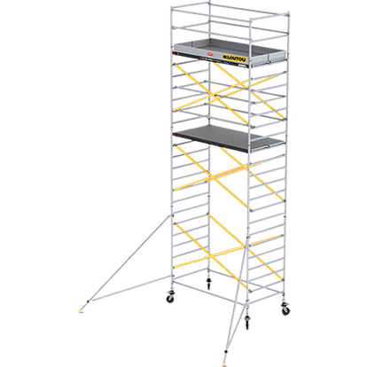 Rusztowanie aluminiowe jezdne długie – 8,20 m – 2,45 × 1,35 m
