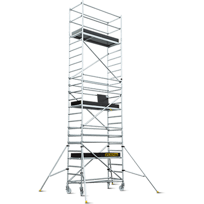 Rusztowanie aluminiowe jezdne – 6,11 m – 2,00 × 1,35 m