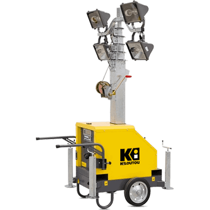 Maszt oświetleniowy metahalogen – 4 × 400 W – 2000 m²
